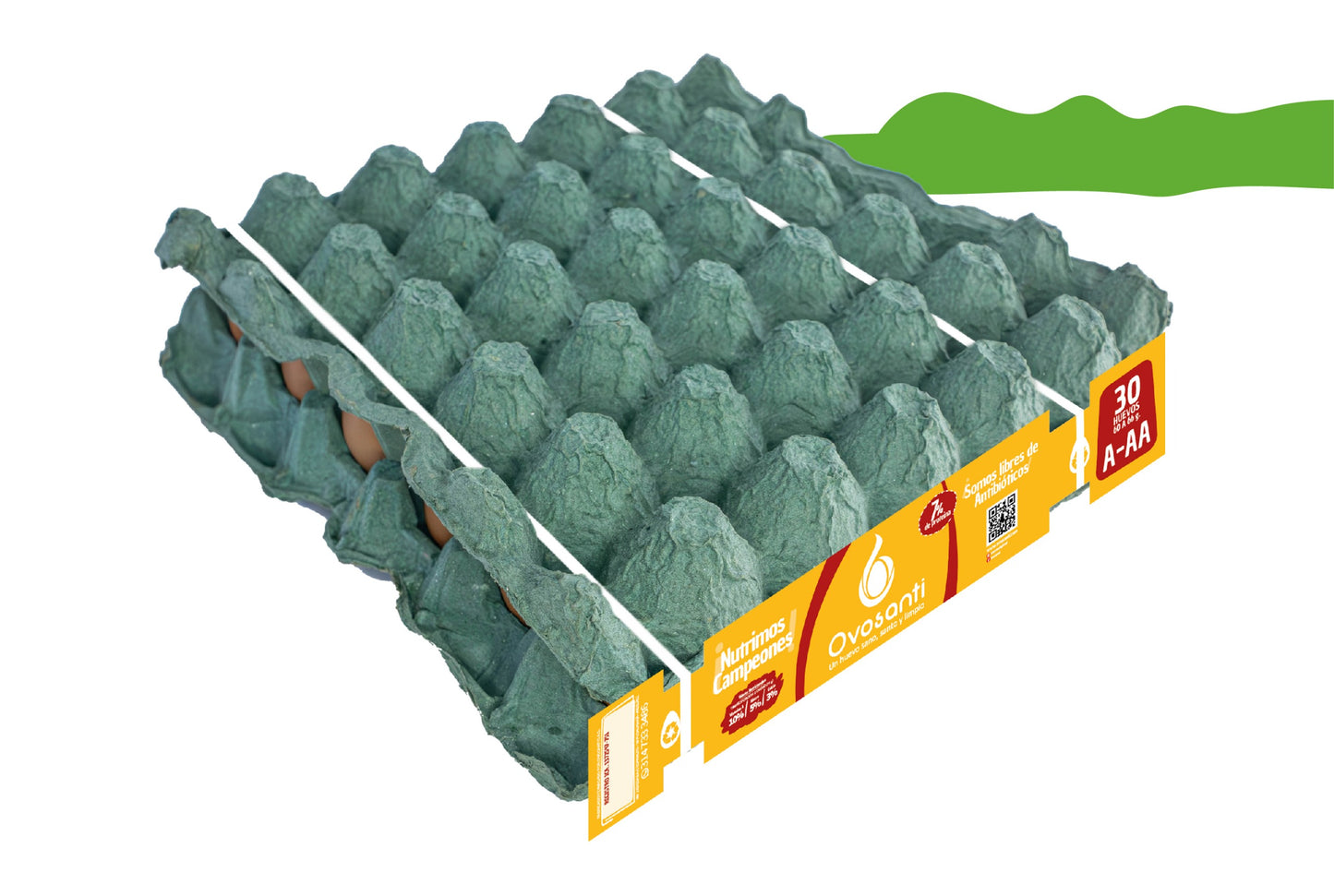 Cubeta De Huevos Marrones - AA - 30 Unidades - Pulpa